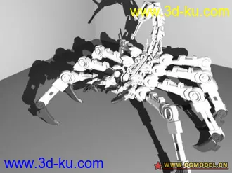 3D打印模型经典的机械蝎子的图片