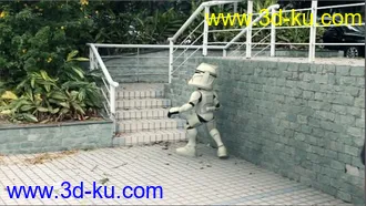 星球大战克隆兵，我觉得这个模型很可爱，原版是max先改maya，感谢首发的那位大神的图片