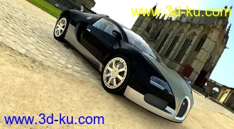 3D打印模型超级跑车——布加迪的图片