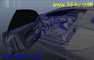 3D打印模型超级跑车——布加迪的图片