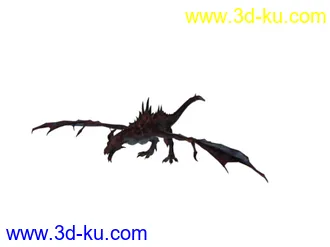 3D打印模型巨龙5 dragonohdaviing 无骨骼 （from skyrim）的图片