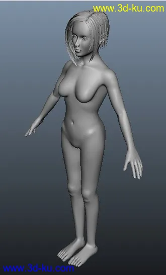 3D打印模型一个女人体的图片