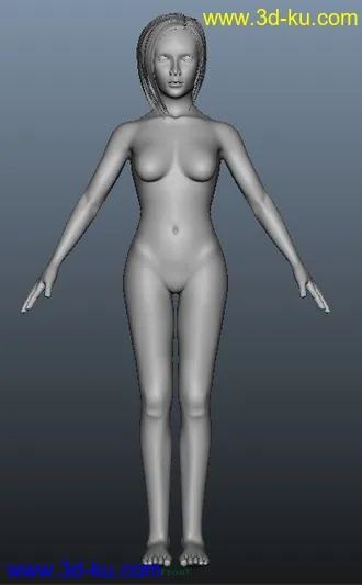 3D打印模型一个女人体的图片
