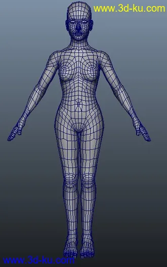 3D打印模型一个女人体的图片