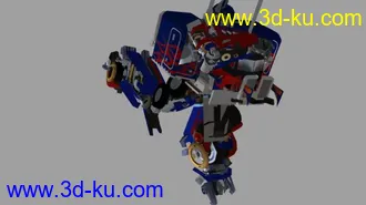 3D打印模型擎天柱变形动画maya版本的图片