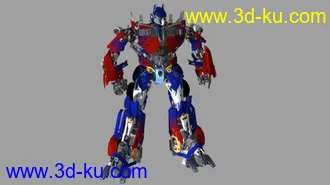 3D打印模型擎天柱变形动画maya版本的图片