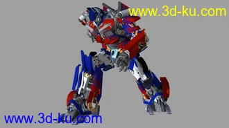 3D打印模型擎天柱变形动画maya版本的图片