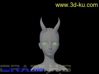 3D打印模型开始做了个女人 失败后恶搞  呵呵的图片