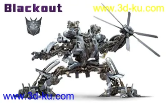 3D打印模型变形金刚Blackout的图片