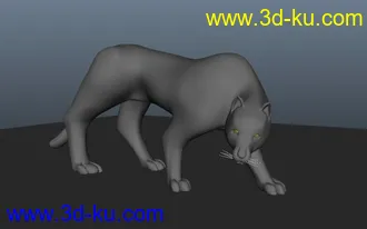 3D打印模型刚做的一个动物的图片