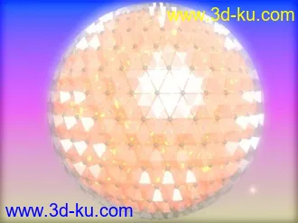 3D打印模型一个简单的水晶球。的图片