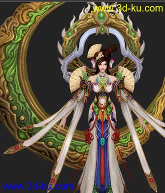 3D打印模型月神的图片