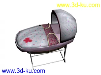 3D打印模型可爱婴儿车~的图片