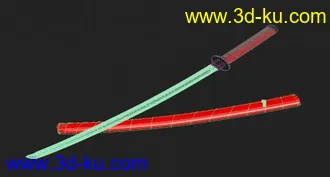 3D打印模型日本刀的图片