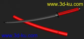 3D打印模型日本刀的图片