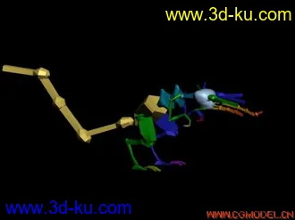 3D打印模型冰河世纪里爱榛如命的那个小贱鼠（已绑定好的！！！）的图片