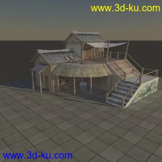 3D打印模型古代房屋的图片