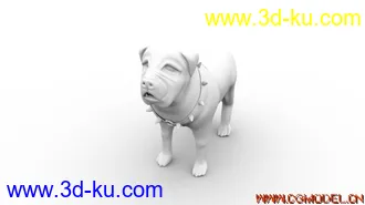3D打印模型长的很像猪的一条狗 。的图片