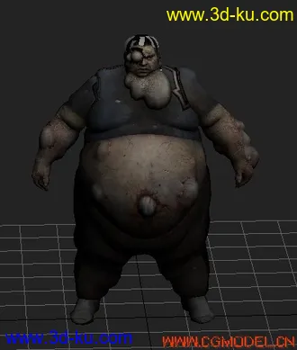 3D打印模型LEFT僵尸胖子的图片
