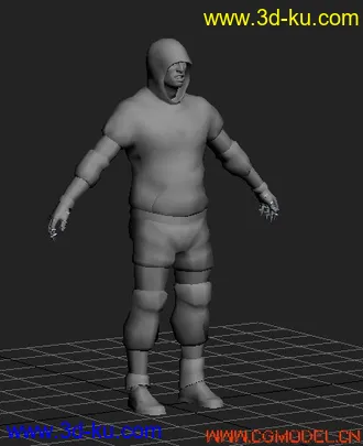 3D打印模型LEFT僵尸男的图片