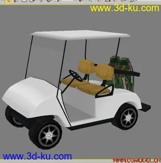 3D打印模型高尔夫球车的图片