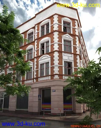 分享国外经典建筑模型带贴图的图片