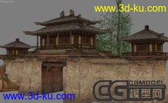 3D打印模型《赤壁》古建筑的图片
