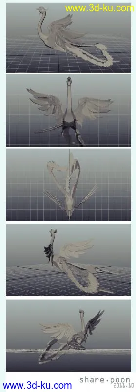 【凤凰】新手啊。。。刚做的一个凤凰模型，诸多不足之处 求指教。好（附源文件）的图片