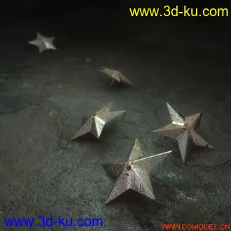3D打印模型金属&星星（贴图，实惠大包）的图片