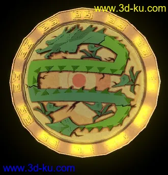 3D打印模型龙玉带贴图 请欣赏的图片