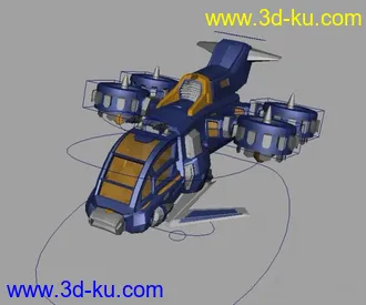 3D打印模型飞行器带绑定好，直接用的图片