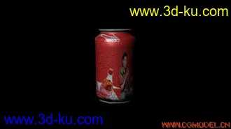 3D打印模型可乐瓶。（粗糙）- -！的图片