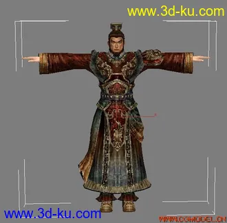 3D打印模型三国武士 素模的图片