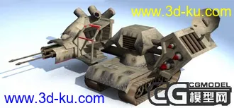 3D打印模型雷达坦克的图片
