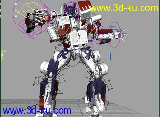 3D打印模型【白夜出品】擎天柱变形动画，本人只出MAYA作品的图片