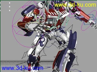 3D打印模型【白夜出品】擎天柱变形动画，本人只出MAYA作品的图片