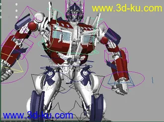3D打印模型【白夜出品】擎天柱变形动画，本人只出MAYA作品的图片