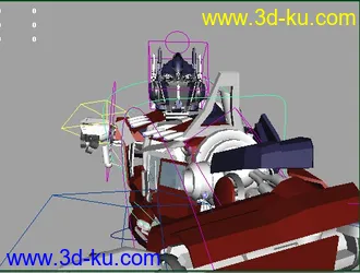 3D打印模型【白夜出品】擎天柱变形动画，本人只出MAYA作品的图片