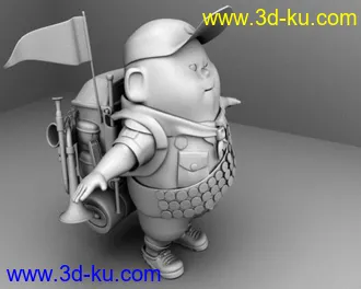 3D打印模型飞屋环游记——罗素 maya场景文件的图片