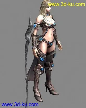 3D打印模型金发妖娆的图片