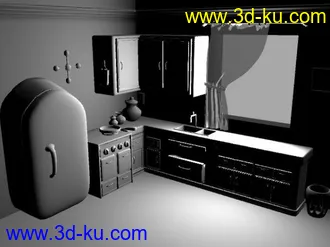 3D打印模型厨房的图片