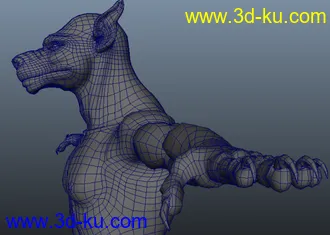 3D打印模型一个狼人的精模的图片