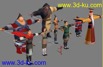 3D打印模型花木兰系列的图片