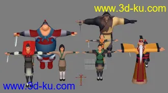 3D打印模型花木兰系列的图片