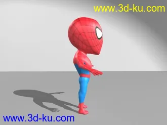 3D打印模型发个Q版蜘蛛侠的图片