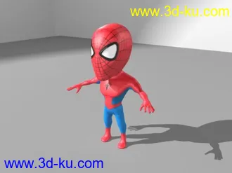 3D打印模型发个Q版蜘蛛侠的图片