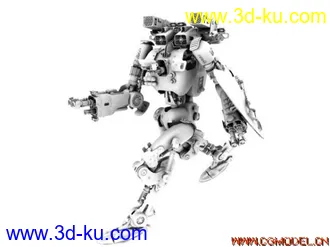3D打印模型一个比较复杂的机器人的图片
