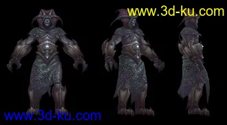 3D打印模型魔兽世界中的一个骷髅怪的图片