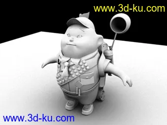 3D打印模型飞屋环游记小胖子的图片