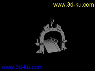 3D打印模型自建场景白模的图片